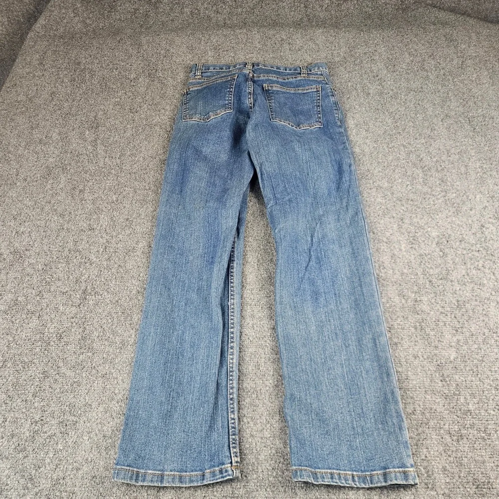 Faded Glory Womens 12R‎ Medium Wash Straight Leg Stretch Denim Blue Jeans 12 R